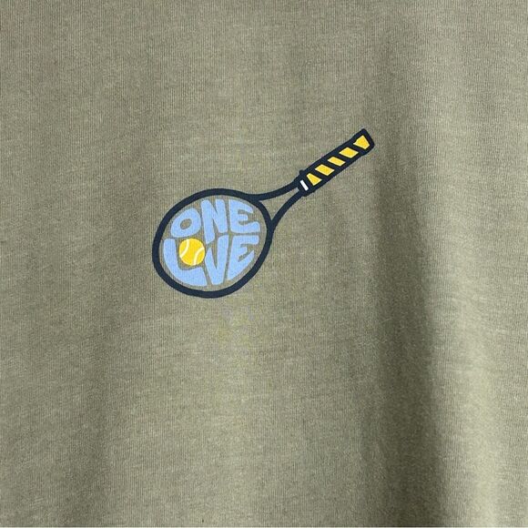 Life is Good One Love Tennis Short Sleeve Crusher Lite T-Shirt Size Large - Picture 3 of 7